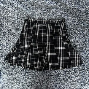 Plaid skater skirt